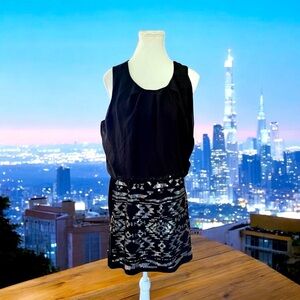 ALMOST FAMOUS Sequin Skirted Little Black Dress, Size XL